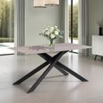 Camilla Dining Table - 6 Seater - 160cm - Rebecca Grey Sintered Stone