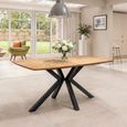 Hampton Dining Table - 6 Seater - 160cm - Spider Legs - Oak
