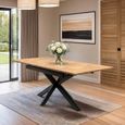 Payton Extending Dining Table - 6-8 Seater - 160cm-200cm - Spider Legs - Oak