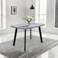Rimini Dining Table - 4 Seater - 120cm - Grey Melamine