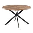 Carson Dining Table - 4 Seater - 120cm - Round - Spider Legs - Oak
