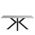Cora Dining Table - 6 Seater - 180cm - Polished Rebecca Grey Sintered Stone