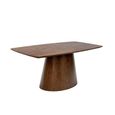 Emory Dining Table - 6 Seater - 180cm - Pedestal - Chestnut Oak