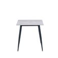 Lavina Dining Table - 2 Seater - 75cm - Square - Rebecca Grey Sintered Stone