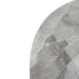 Saldini Dining Table - 4 Seater - 110cm - Round - Spider Legs - Grey Sintered Stone