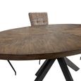 Samara Dining Table - 8 Seater - 180cm - Oval - Spider Legs - Dark Oak