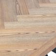 Zara Dining Table - 4 Seater - 140cm - Spider Legs - Ash Herringbone