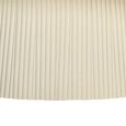 Patrice Fluted Dining Table - 8 Seater - 180cm - Oval - Pedestal - Off White - Mango Wood
