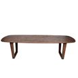 Cortez Dining Table - 270cm - 12 Seater - Oval - U Legs - Brown - Mango Wood