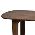 Cortez Dining Table - 270cm - 12 Seater - Oval - U Legs - Brown - Mango Wood