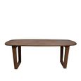 Cortez Dining Table - 200cm - 8 Seater - Oval - U Legs - Brown - Mango Wood