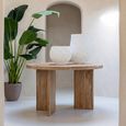 Dining Table - 150cm - 4 Seater - Round - Natural - Mango Wood