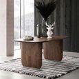 Dining Table - 190cm - 6 Seater - Brown - Acacia Wood