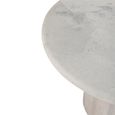 Dining Table - 102cm - 4 Seater - Round - Off White - Marble