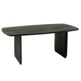 Dining Table - 190cm - 6 Seater - Black - Acacia Wood