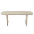 Dining Table - 190cm - 6 Seater - White - Acacia Wood