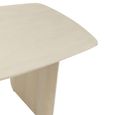 Dining Table - 190cm - 6 Seater - White - Acacia Wood