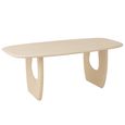 Mark Dining Table - 200cm - 8 Seater - Beige - Plywood