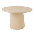 Ram Dining Table - 118cm - 4 Seater - Round - Beige - Plywood