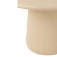 Ram Dining Table - 118cm - 4 Seater - Round - Beige - Plywood