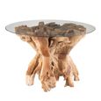 Raoul Dining Table - 140cm - 4 Seater - Round - Natural - Teak Wood