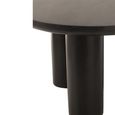 Trio Dining Table - 120cm - 4 Seater - Round - Black - Mango Wood
