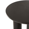 Trio Dining Table - 120cm - 4 Seater - Round - Black - Mango Wood
