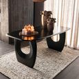 Mark Dining Table - 200cm - 8 Seater - Black - Mango Wood