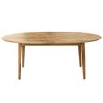 Camille Dining Table - 200cm - 8 Seater - Oval - Natural - Mango Wood