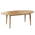 Camille Dining Table - 200cm - 8 Seater - Oval - Natural - Mango Wood