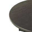 Dining Table - 150cm - 6-8 Seater - Round - Black - Teak Wood