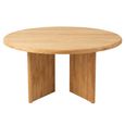 Dining Table - 150cm - 6-8 Seater - Round - Natural - Teak Wood