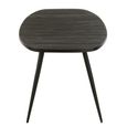 Dining Table - 200cm - 8 Seater - Narrow - Oval - Black - Recycle Teak Wood