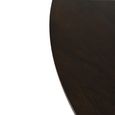 Eli Dining Table - 110cm - 4 Seater - Round - Slatted Base - Black - Mango Wood