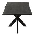 Gerard Dining Table - 200cm - 8 Seater - Star Base - Black - Acacia Wood