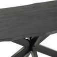 Gerard Dining Table - 200cm - 8 Seater - Star Base - Black - Acacia Wood