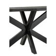 Gerard Dining Table - 200cm - 8 Seater - Star Base - Black - Acacia Wood