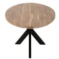 Gerard Dining Table - 210cm - 8 Seater - Oval - Star Base - Natural and Black - Acacia Wood