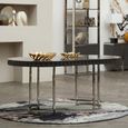 Genoa Dining Table - 6 Seater - 180cm - Oval - Grey
