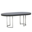 Genoa Dining Table - 6 Seater - 180cm - Oval - Grey