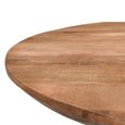 Jesper Dining Table - 120cm - 6 Seater - Round - Star Base - Natural - Mango Wood