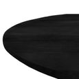 Jesper Dining Table - 120cm - 6 Seater - Round - Star Base - Black - Mango Wood