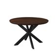 Jesper Dining Table - 120cm - 6 Seater - Round - Star Base - Chestnut - Mango Wood