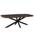 Jesper Dining Table - 180cm - 8 Seater - Star Base - Chestnut - Mango Wood