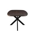 Jesper Dining Table - 180cm - 8 Seater - Star Base - Chestnut - Mango Wood