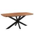 Jesper Dining Table - 180cm - 8 Seater - Star Base - Natural - Mango Wood