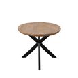 Jesper Dining Table - 210cm - 8 Seater - Oval - Star Base - Natural - Mango Wood