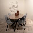 Jesper Dining Table - 210cm - 8 Seater - Oval - Star Base - Natural - Mango Wood