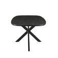 Jesper Dining Table - 210cm - 8 Seater - Star Base - Black - Mango Wood
