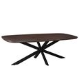 Jesper Dining Table - 210cm - 8 Seater - Star Base - Chestnut - Mango Wood